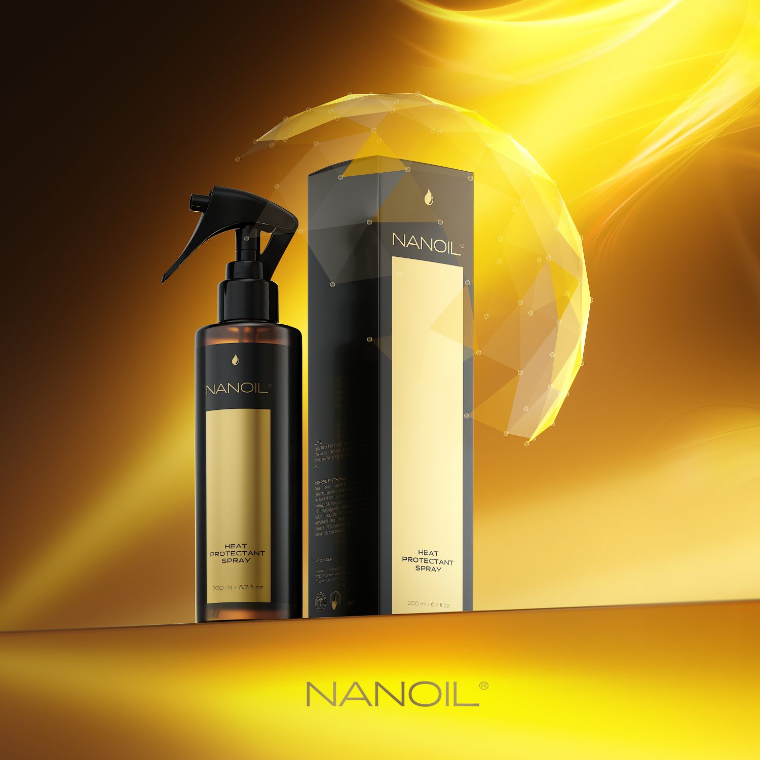 ulubiony spray do stylizacji włosów Nanoil